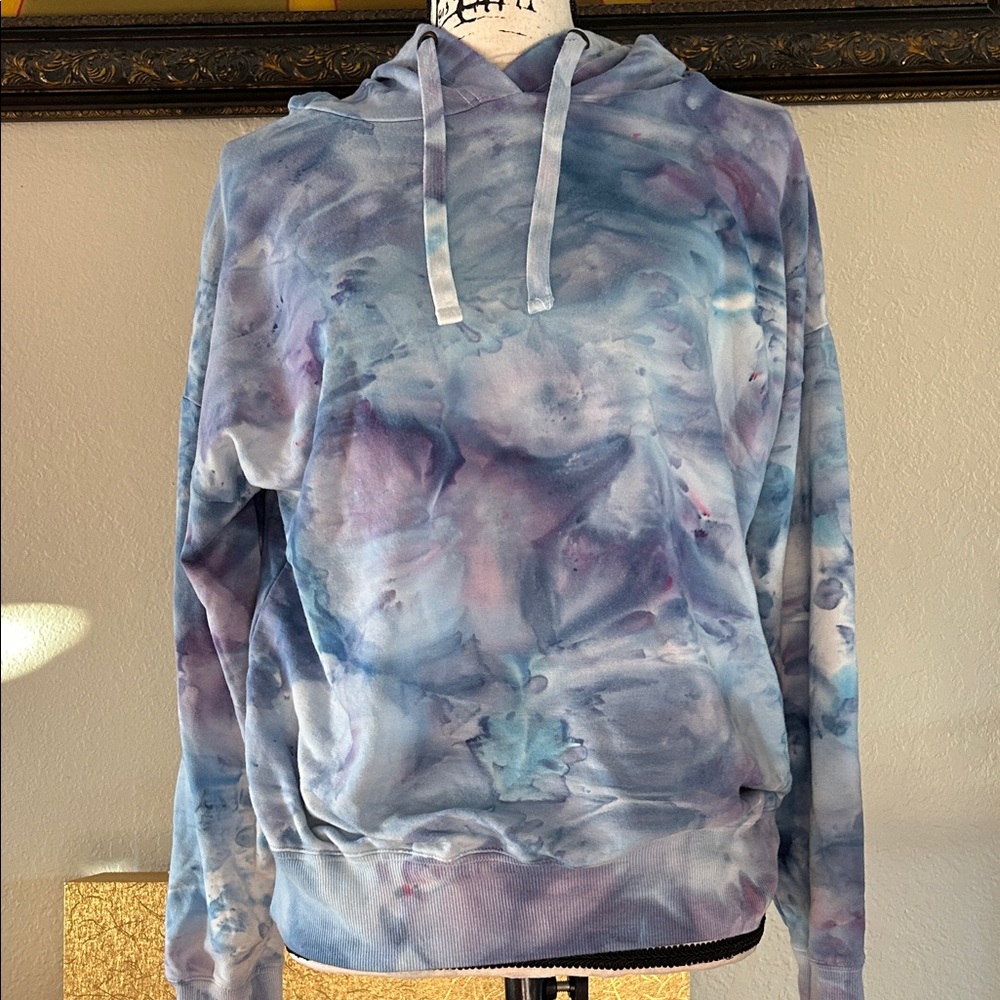 Buffalo David Bitton Tie-Dye Hoodie Sweater - Blue and Purple